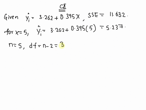 consider-the-set-of-ordered-pairs-shown-below-assuming-that-the-regression-equation-is-modifyingabove-y-with-caret-equals-3262-plus-0395-xy32620395x-and-the-sseequals1163211632-construct-a-9-81546