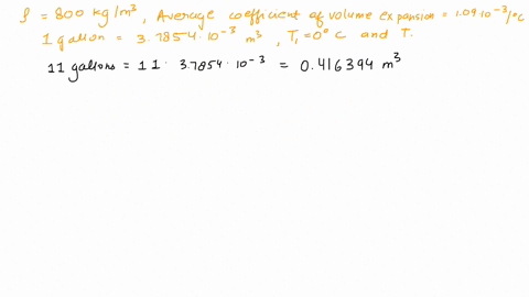 ethanol-has-a-density-of-800-kgm3-at-0c-and-an-average-coefficient-of-volume-expansion-of-109-103c1-imagine-you-are-pumping-ethanol-into-a-vehicles-fuel-tank-how-many-extra-kilograms-of-etha-75303
