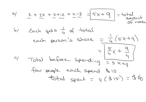 four-people-have-these-amounts-of-money-x-2xx-and-x-write-an-algebraic-expression-that-gives-the-total-amount-of-money-they-have-b-write-an-expression-that-gives-each-person-share-if-they-sh-94146