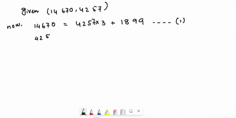 use-the-euclidean-algorithm-to-find-14670-4257-and-write-146704257-integer-linear-combination-of-14670-and-4257_-repeat-par-for-1207569-_-repeat-part-a-for-7776-16650_-38066