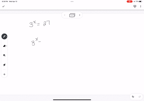 solve-the-equation-by-expressing-each-side-as-a-power-of-the-same-base-and-then-equating-exponents-3-27-77132