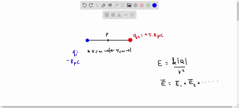 ii-determine-the-magnitude-and-direction-of-the-electric-field-at-a-point-midway-between-a-80-mu-mathrm-c-and-a-58-mu-mathrm-c-charge-80mathrm-cm-apart-assume-no-other-charges-are-nearby-2