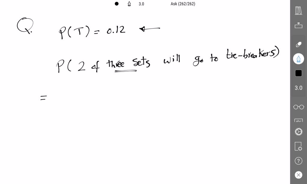 Solved Question 2 5 pts The probability that a tennis set