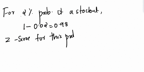 a-products-with-an-annual-demand-of-1000-units-has-eoq-economic-order-quantity-80-the-demand-during-the-lead-time-follows-a-normal-probability-distribution-with-25-and-5-during-the-reorder-p-43269