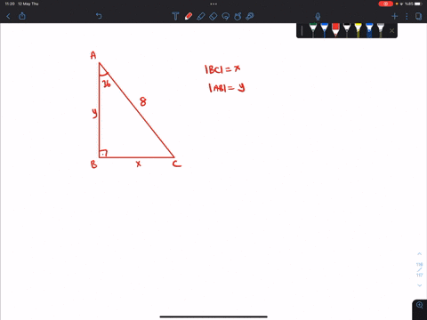 a-right-triangle-has-hypotenuse-of-length-8-inches-if-one-angle-is-36-find-the-length-of-each-leg-the-length-of-the-shorter-leg-is-inches-and-the-longer-leg-is-inches_-do-not-round-until-the-89129