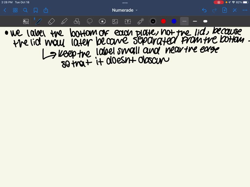 SOLVED When we culture bacteria on agar Petri dlshes, we label the
