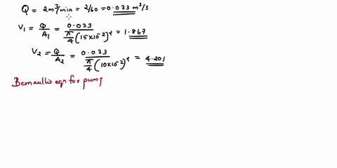 water-with-a-specific-volume-of-0001-m3kg-1-flows-through-a-centrifugal-pump-that-operates-under-steady-flow-conditions-at-a-volumetric-flow-rate-of-20-m3min-1-from-an-initial-pressure-of-80-80248