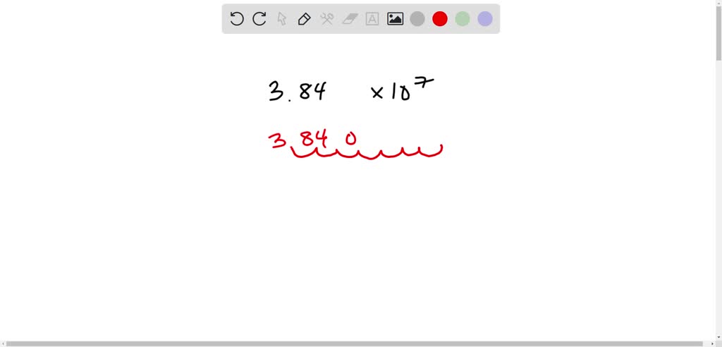 SOLVED: A calculator displays 3.86 x 10^-7. How do you write 3.86 x 10 ...