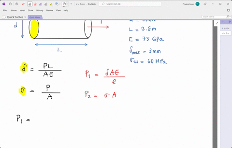 an-aluminum-wire-having-a-diameter-d2-mathrmmm-and-length-l38-mathrmm-is-subjected-to-a-tensile-load-29903