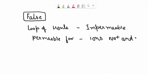 the-ascending-limb-of-the-loop-of-henle-is-only-permeable-to-water-group-of-answer-choices-true-false-87657