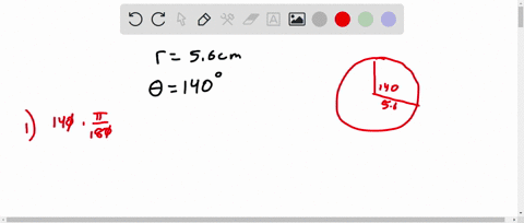 a-circle-with-a-radius-of-56-cm-is-centered-at-the-vertex-of-an-angle-suppose-the-angle-has-a-measure-of-140-degrees-what-is-the-radian-measure-of-this-angle-radians-what-is-the-length-in-cm-84504