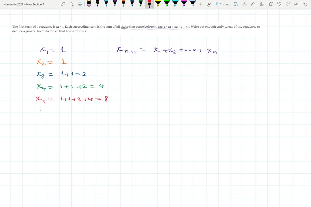 solved-the-first-term-of-a-sequence-is-x1-1-each-succeeding-term-is