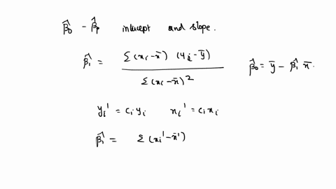 let-bo-and-8-be-the-intercept-and-slope-from-the-regression-of-y-on-x-using-n-observations-let-and-cz-with-cz-0be-constants-let-bo-and-b-be-the-intercept-and-slope-from-the-regression-of-cy-46002