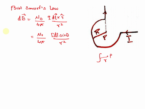q2the-segment-of-wire-is-formed-into-the-shape-show-and-carries-current-what-is-the-magnitude-of-the-resulting-magnetic-field-at-the-point-p-90253