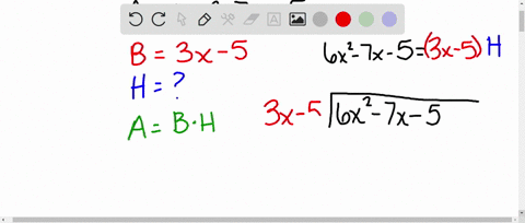 a-parallelogram-with-an-area-of-6-x2-7-x-5-square-units-has-a-base-of-3-x-5-units-determine-the-heig-38568