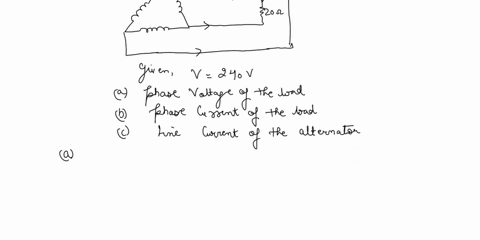 a-delta-connected-alternator-is-connected-to-a-wye-connected-resistive-load-the-alternator-produces-a-line-voltage-of-240-v-and-the-resistors-have-a-value-of-20-cachdetermine-aphase-voltage-80501