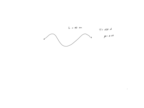 a-nylon-guitar-string-has-a-linear-density-of-720-gm-and-is-under-a-tension-of-150-n-the-fixed-supports-are-distance-d-900-cm-apart-the-string-is-oscillating-in-the-standing-wave-pattern-sho-92094
