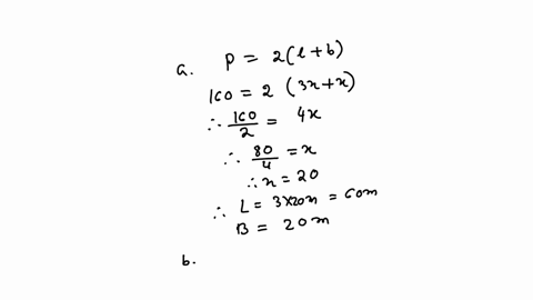 6-b-a-rectangular-pond-is-x-m-broad-and-3x-m-long-if-its-perimeter-is-160-find-its-length-and-breadth-m-c-the-length-ofa-rectangular-surface-is-two-times-its-breadth-and-its-perimeter-is-30-77958