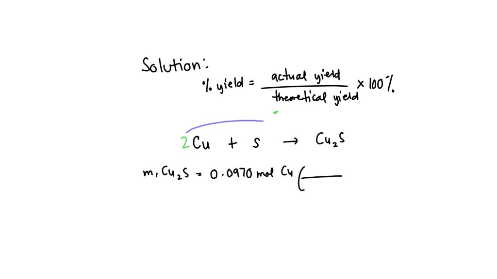 When copper is heated with an excess of sulfur; copper(I) sulfide is
