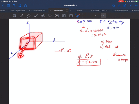 a-cube-is-located-with-one-corner-situated-at-the-origin-of-an-x-y-z-coordinate-system-one-of-the-cubes-faces-lies-in-the-x-y-plane-another-in-the-y-z-plane-and-another-in-the-x-z-plane-in-other-words