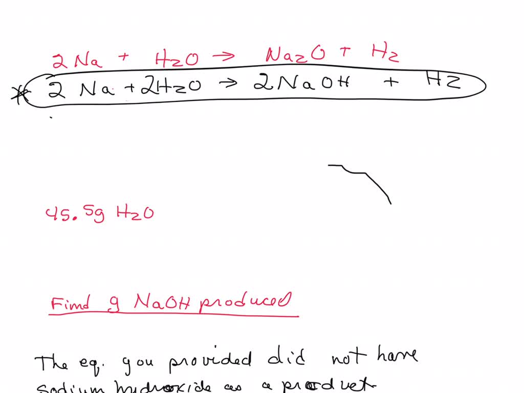 SOLVED: Consider the reaction below for the following question. 2Na ...