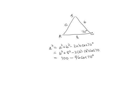 70 Degree Angle Triangle