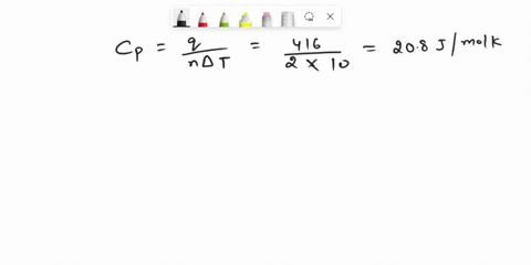 the-quantity-of-heat-absorbed-by-20-moles-of-an-ideal-gas-is-416-jthe-gas-expands-at-constant-pressure-and-the-gas-temperaturerises-by-10-k-determine-the-quantity-of-heat-to-be-absorbed-by-t-21002
