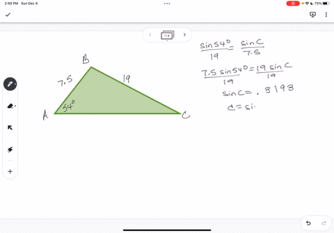 Construct a triangle ABC in which BC = 7.5 cm, ∠B = 45° and AB - AC =