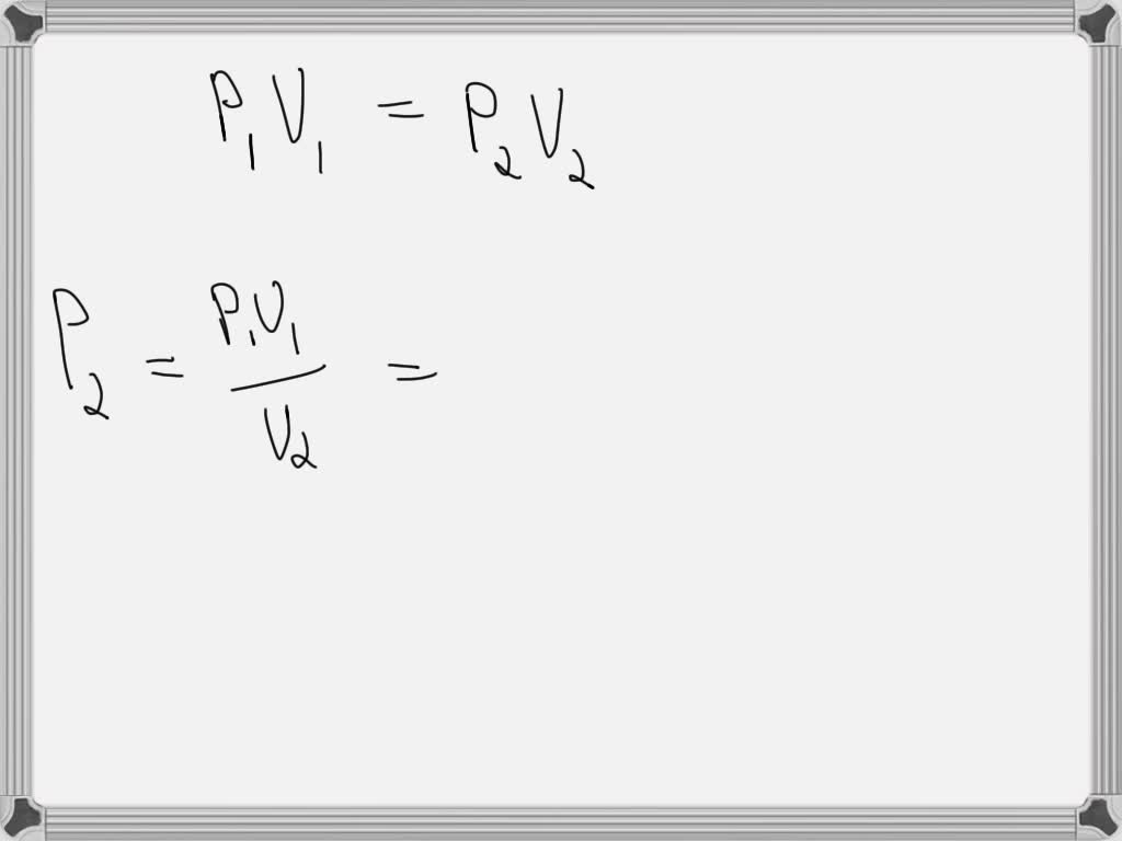SOLVED Using Boyles law, calculate the final pressure when given an initial gauge pressure of