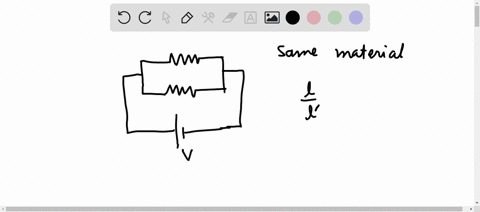 an-electric-current-is-passed-through-a-circuit-containing-two-wires-of-the-same-material-connected-in-parallel-if-the-lengths-and-radii-of-the-wires-are-in-the-ratio-of-43-and-23-then-the-ratio-of-th