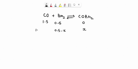 carbon-monoxide-and-bromine-gas-react-to-give-carbonyl-bromide-according-to-cogbr2g-cobr2-g-at-a-given-temperature-this-has-the-equilibrium-constant-kc5-if-a-mixture-of-carbon-monoxide-and-b-61909
