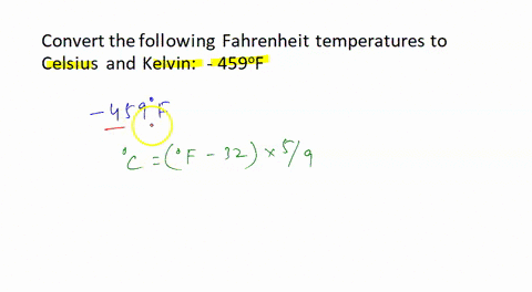 SOLVED: Convert the following degree Celsius temperatures to