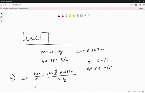 a-50-kg-block-is-attached-to-an-ideal-massless-spring-whose-spring-constant-is-125-nm-the-block-is-pulled-from-its-equilibrium-position-at-x-000-m-to-a-position-at-x-0687-m-and-is-released-f-22607