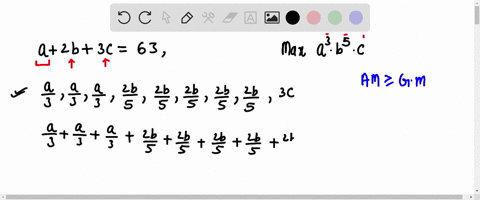 if-a-2b-3c-63-find-maximum-value-of-a3-b5-c-given-a-b-and-c-are-positive-80705