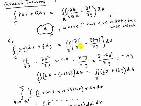 use-greens-theorem-to-evaluate-the-following-line-integral-sdy-g-dx-where-fg-x28y2-and-c-is-the-upper-half-of-the-unit-circle-and-the-line-segment-1x1-oriented-clockwise_-dy-g-dx-type-an-exa-23554