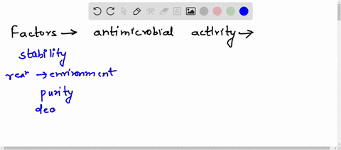 match-the-factors-that-affect-the-antimicrobial-activity-1-stability-a-ph-2reaction-to-the-environment-b-contact-time-3-purity-c-disinfectant-4-degree-d-temperature-5microbial-e-substances-6-45456