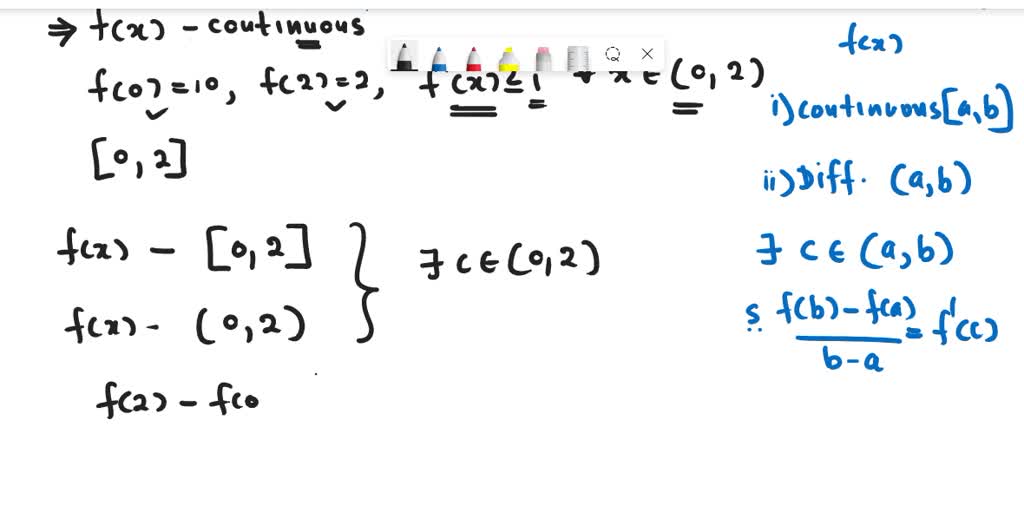 Solved Point Does There Exist A Continuous Function F X Such That F