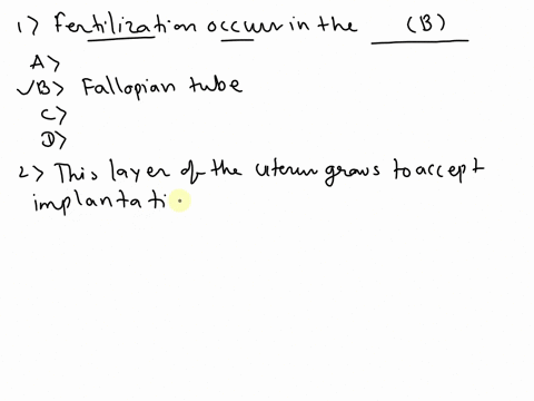 fertilization-occurs-in-the-a-ovary-b-fallopian-tube-c-uterus-d-vagina-this-layer-of-the-uterus-grows-to-accept-implantation-a-endometrium-b-myometrium-c-perimetrium-d-cervix-the-type-of-mus-81505