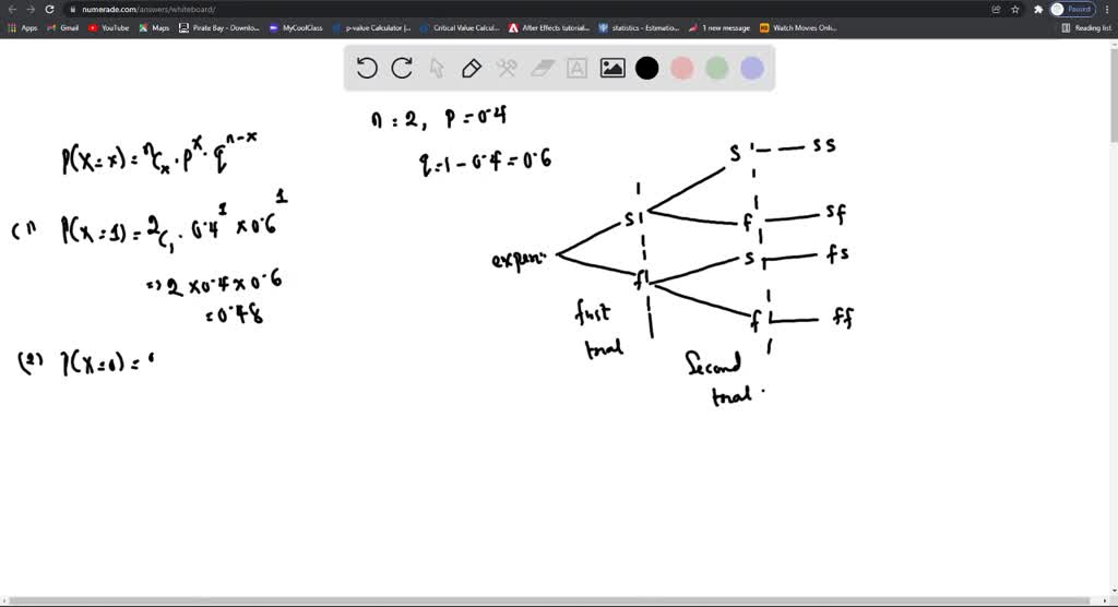 SOLVED: Exercises Methods 31: Consider a binomial experiment with two ...