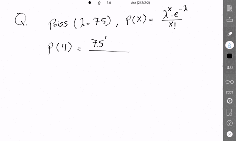 a-poisson-distribution-with-75-and-x4-use-the-probability-distribution-identified-above-to-calculate-the-following-a-the-probability-px-for-the-indicated-value-of-x-p4-0-round-to-3-significa-47337