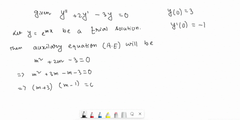 a-solve-the-initial-value-problem-y2y-3y0-y03-y0-1-b-find-the-general-solution-for-the-ode-y10y25y0-69925