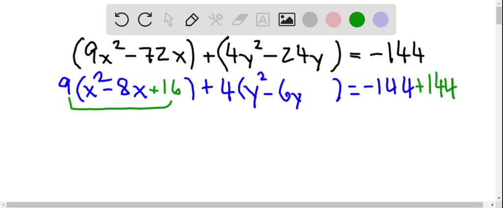 SOLVED: Compute the ratio of the length of major axis to the minor axis ...