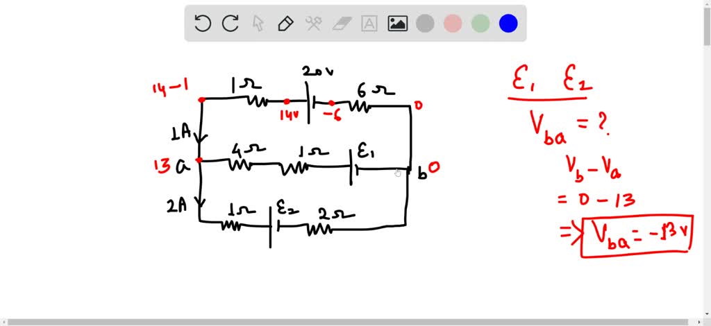 Find The Emfs ε1 And ε2 In The Circuit Of Fig. E26.26, And Find The 