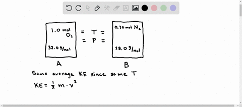 if-container-a-is-occupied-by-10-mole-of-oxygen-gas-molar-mass-320-gmol-while-container7-b-is-occupied-by-070-moles-of-nitrogen-gas-molar-mass-280-gmol-and-both-containers-are-maintained-at-15156