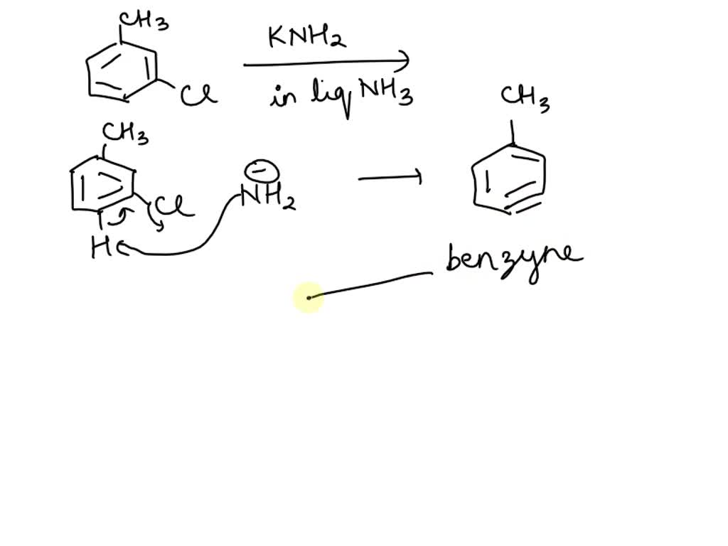 SOLVED: Draw all products formed when m-chlorotoluene is treated with ...