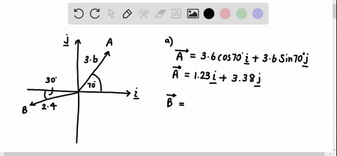 a-write-cach-vector-in-fig-137-in-terms-of-the-unit-vectors-hatimath-and-hatjmath-b-use-unit-vectors-to-express-the-vector-overrightarrowboldsymbolc-where-overrightarrowboldsymbolc300-overrightarrow-2