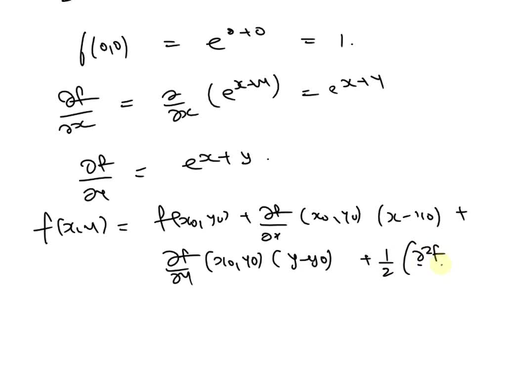 SOLVED Find The First order And The Second order Taylor Formula For F solved-find-the-first-order-and-the-second-order-taylor-formula-for-f