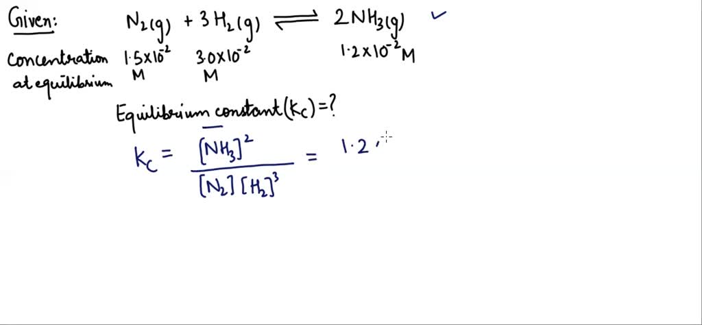 Solved The Following Concentrations Were Obtained For The Formation Solved The Following Concentrations Were Obtained For The Formation