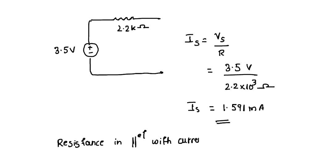 SOLVED: A real voltage source is modeled as a 3.5 V ideal voltage ...