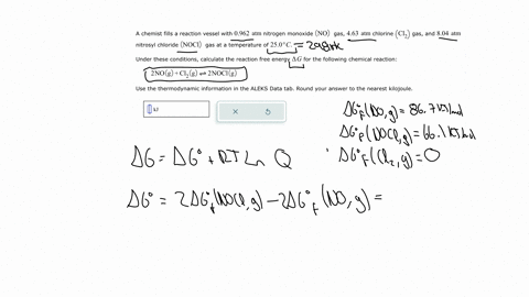a-chemist-fills-a-reaction-vessel-with-0962-mathrmatm-nitrogen-monoxide-no-gas-463-mathrmatm-chlorine-leftmathrmcl_2right-gas-and-804-mathrmatm-nitrosyl-chloride-mathrmnocl-gas-at-a-temperature-of-250